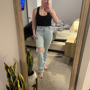 Abercrombie 90s Straight Ultra High Rise